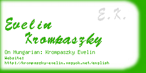 evelin krompaszky business card
